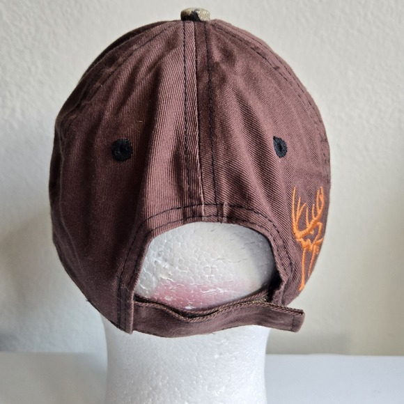 Buck Commander Hat Cap Mens Brown Camo Strapback Embroidered Logo‎ - Picture 5 of 10